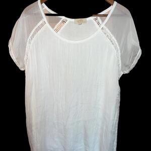 Ambra Silk tunic with boatneck and full lining quiety luxury made in Italy Large